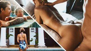 Petite babe enjoys romantic sea sex and surfing adventure