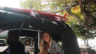 Petite babe enjoys romantic sea sex and surfing adventure