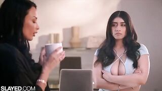 A teacher gave a lesson to her student in intimate skills