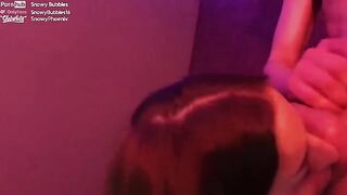 Her face was destroyed in an intense, messy, and extremely gagging blowjob session