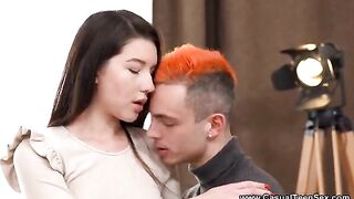 Day pickup turns into a hot sex encounter with a young brunette