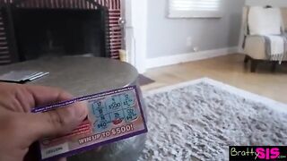 Petite babe sucks her stepbrother’s cock and gets rewarded with a creamy finish