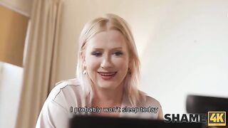 A mature woman has to be quiet for sex with a young guy