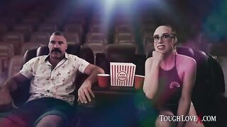 The guy was at the cinema alone with a stunning brunette