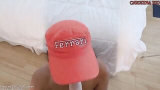 Racing girl is looking for some deep anal action, and she loves it!