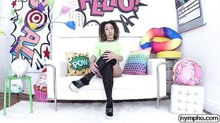 Cute teen Kira Perez gets her pussy railed hard