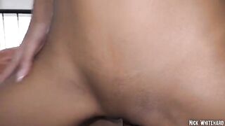 Petite Asian teen Lia Lin gets her pussy smashed hard