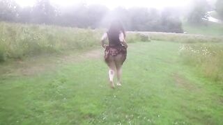 Fucking a curvy woman during the golden hour