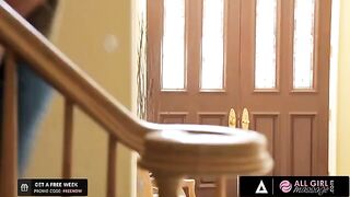 Carter Cruise practices with a massage, helped by her best friend Riley Reid in this steamy scene