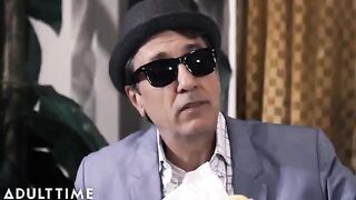 Inked MILF Anna Bell Peaks gets banged hard in public by horny old man