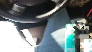 My nosy neighbor catches me jerking off in my car and threatens to tell the housing authority