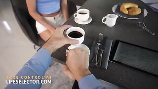 Skinny nanny Candee Licious gets foot fetish fulfilled with huge dick