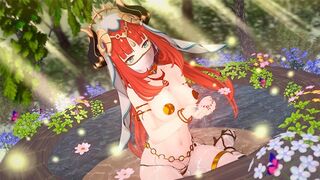 The beautiful girl Nilou is fucking passionately in the Genshin Impact