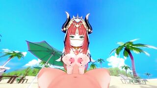The beautiful girl Nilou is fucking passionately in the Genshin Impact