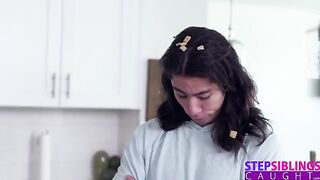 Free use with hot stepsis Kyler Quinn in the kitchen
