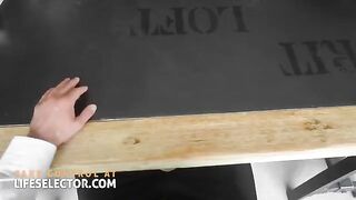 A hot secretary fuck with a big cock in POV style