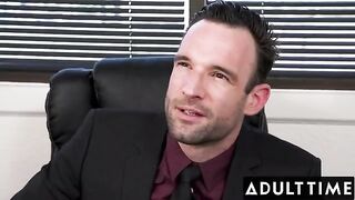 April Olsen gets fucked by her boss in the office