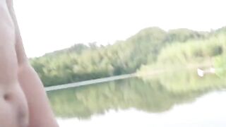 Babe fucked on the bare ass of the coast