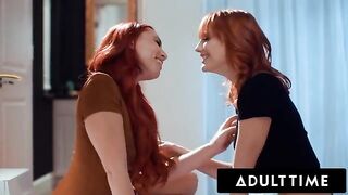 The red-haired Kenna James seduces her straight best friend Aidra Fox in a steamy scene