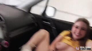Skinny teen Laney Grey gets her hairy cunt smashed hard