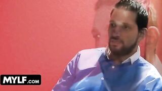 Aubrey Black gets her big tits stuffed with BBC in front of husband