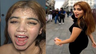 Submissive Latina teen Marina Gold, picked up on the street, gets fucked hard
