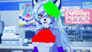 Five Nights at Freddy's Roxanne Wolf's 3D uncensored hentai