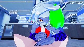 Five Nights at Freddy's Roxanne Wolf's 3D uncensored hentai