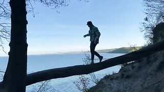 A walk around Gdynia Orłowo with my Chihuahua, wild sex on the streets