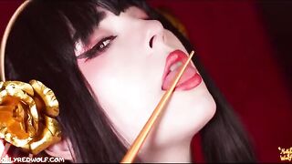 Yor forced Loid to fuck her way, showcasing MollyRedWolf’s intense Femdom style