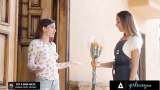 A florist is very horny and wants to finger her crush badly
