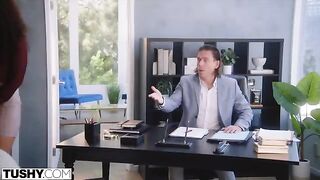 The company’s head was impressed by anal loving employee
