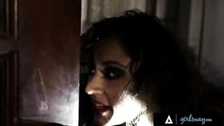 The investigator, Riley Reid, gets a taste of the hooker Reena Sky's sweetness
