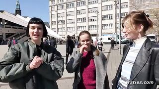 A sexy girl has a steamy threesome with two cute babes