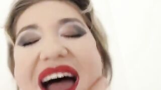Blonde Nympho Nikky Dikky can't get enough, any man will do