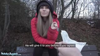 Babe Dominno got fucked in the hotel room by a public agent