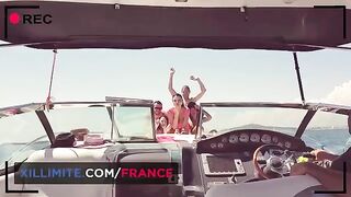 Busty yacht owner enjoys anal sex with a handsome stranger