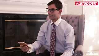 Gina Valentina cheats on her husband with a lawyer in a steamy foursome