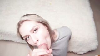 Guy makes a mess on the tits of his sexy step sister in this exclusive scene