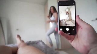 The photographer compensated the beautiful Lily with his cock for the shot