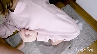 The cute stepsister gets her pussy filled with cum