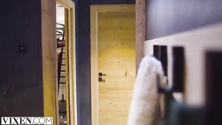 Petite ski bunny Sonya gets fucked in the Alps