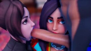 Compilation of blowjobs from hot Fortnite girls