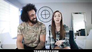 The pretty woman fucks with her boyfriend in different poses