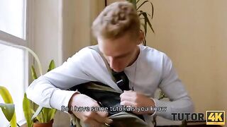 Instead of studying with a tutor, the guy was passionate with her