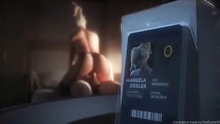 Overwatch Mercy animation compilation with a sexy femboy vibe