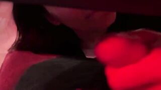 A college girl gets her pussy filled with cum during a hot party