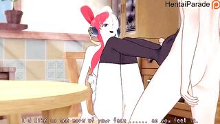 Private show with Uta in One Piece Hentai, completely uncensored