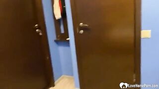 Extra hungry teen gets her pussy smashed at home