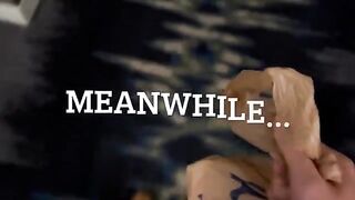 Blue-haired thick pornstar begs delivery guy to fuck her in a steamy scene